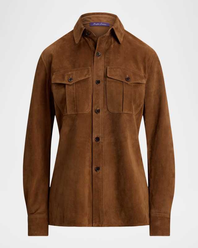 Landry Lightweight Suede Overshirt